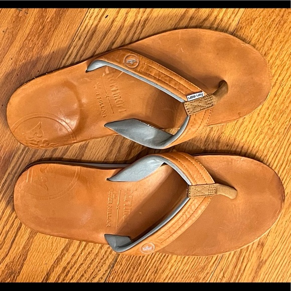 Peter Millar Shoes | Peter Millar x Hari Mari Flip Flops | Color: Blue/Tan | Size: 13 | 2merceria's Closet